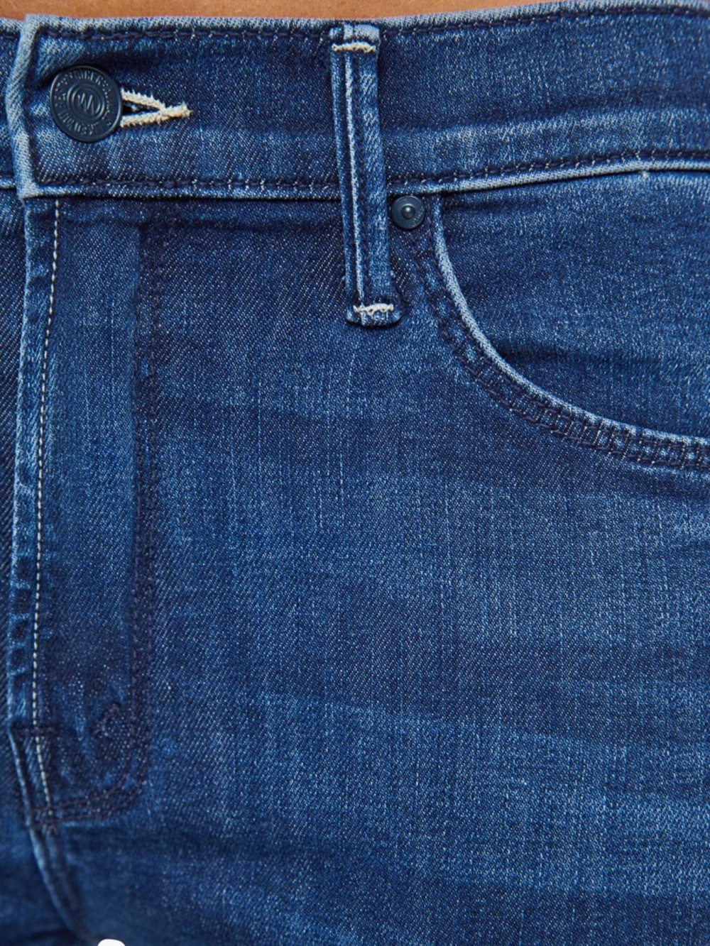 MOTHER The Mid Rise Dazzler Ankle Fray Jean Fancy Meeting You Here size 28 NWT - Picture 5 of 11